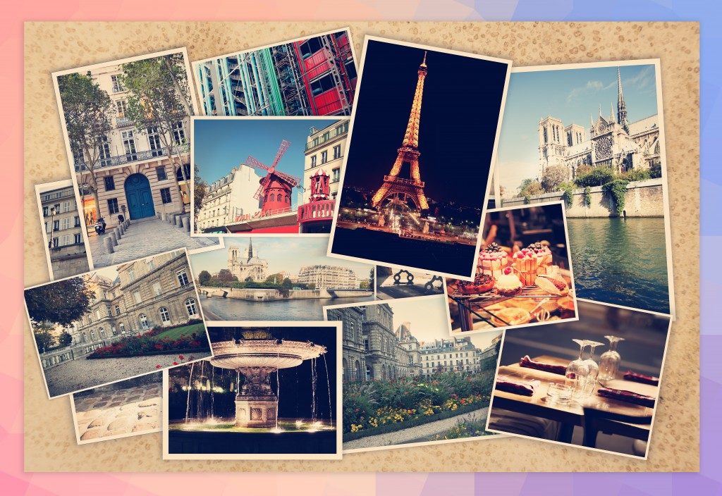 photo collage of paris
